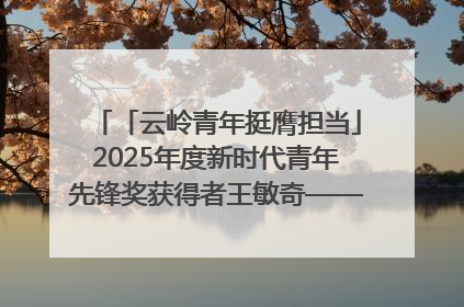 「云岭青年挺膺担当」2025年度新时代青年先锋奖获得者王敏奇——澜沧江上好渔人