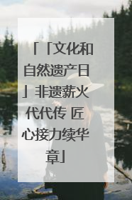 「文化和自然遗产日」非遗薪火代代传 匠心接力续华章