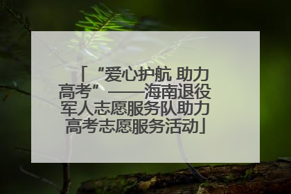 “爱心护航 助力高考”——海南退役军人志愿服务队助力高考志愿服务活动