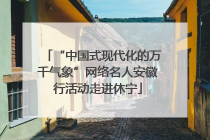 “中国式现代化的万千气象”网络名人安徽行活动走进休宁