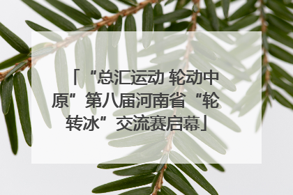 “总汇运动 轮动中原”第八届河南省“轮转冰”交流赛启幕