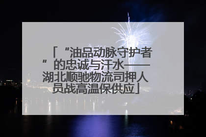 “油品动脉守护者”的忠诚与汗水——湖北顺驰物流司押人员战高温保供应
