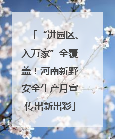 “进园区、入万家”全覆盖！河南新野安全生产月宣传出新出彩