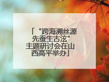 “跨海溯丝源 先蚕生古泫”主题研讨会在山西高平举办