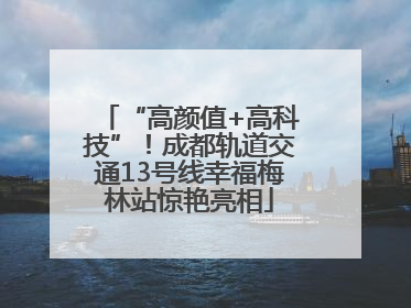 “高颜值+高科技”！成都轨道交通13号线幸福梅林站惊艳亮相