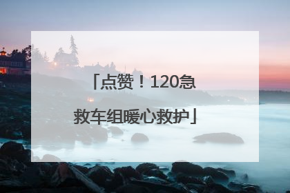点赞！120急救车组暖心救护