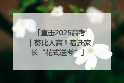 直击2025高考｜葵比人高！宿迁家长“花式送考”