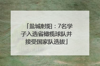 盐城射阳：7名学子入选省橄榄球队并接受国家队选拔
