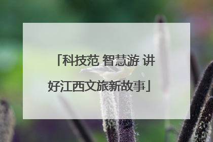 科技范 智慧游 讲好江西文旅新故事