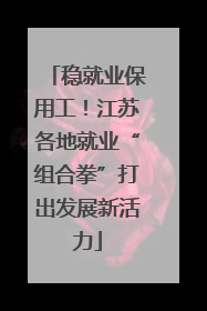 稳就业保用工！江苏各地就业“组合拳”打出发展新活力