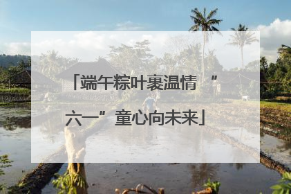 端午粽叶裹温情 “六一”童心向未来