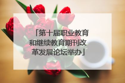 第十届职业教育和继续教育期刊改革发展论坛举办