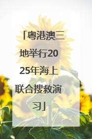 粤港澳三地举行2025年海上联合搜救演习