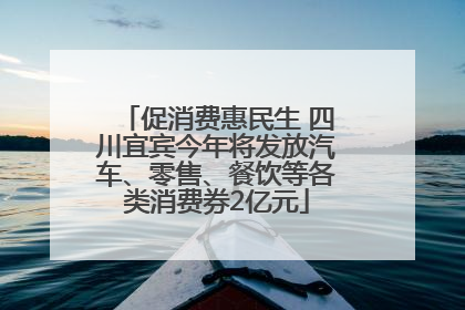 促消费惠民生 四川宜宾今年将发放汽车、零售、餐饮等各类消费券2亿元