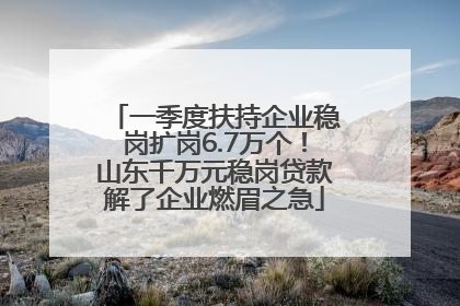 一季度扶持企业稳岗扩岗6.7万个！山东千万元稳岗贷款解了企业燃眉之急