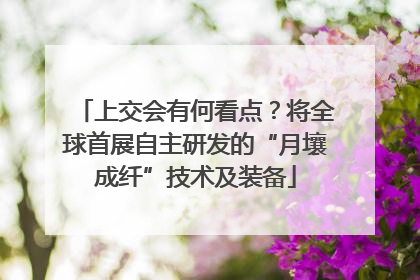 上交会有何看点？将全球首展自主研发的“月壤成纤”技术及装备