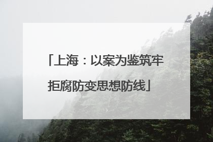 上海：以案为鉴筑牢拒腐防变思想防线