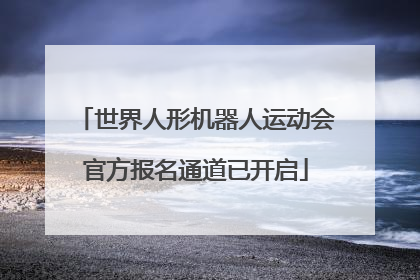 世界人形机器人运动会官方报名通道已开启