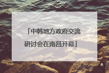 中韩地方政府交流研讨会在南昌开幕