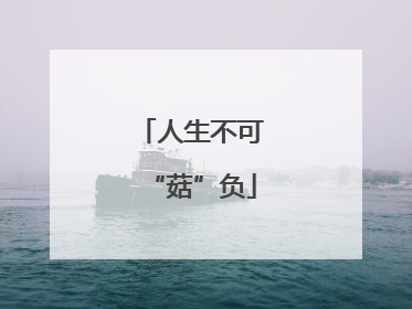 人生不可“菇”负