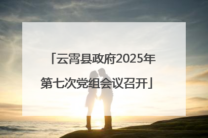 云霄县政府2025年第七次党组会议召开