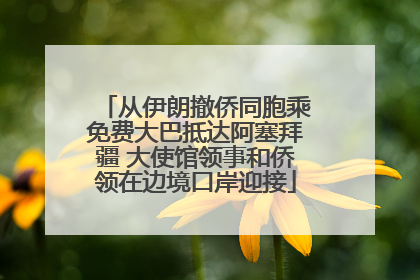 从伊朗撤侨同胞乘免费大巴抵达阿塞拜疆 大使馆领事和侨领在边境口岸迎接