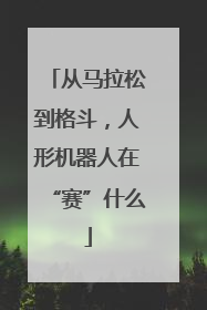 从马拉松到格斗，人形机器人在“赛”什么