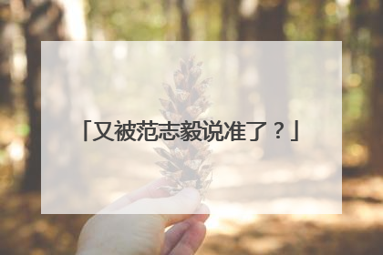 又被范志毅说准了？