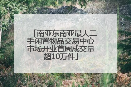 南亚东南亚最大二手闲置物品交易中心市场开业首周成交量超10万件