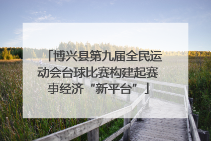 博兴县第九届全民运动会台球比赛构建起赛事经济“新平台”