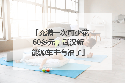 充满一次可少花60多元，武汉新能源车主有福了