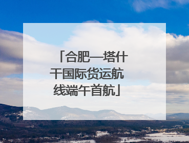 合肥—塔什干国际货运航线端午首航