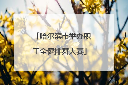 哈尔滨市举办职工全健排舞大赛