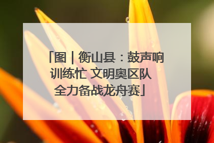 图｜衡山县：鼓声响 训练忙 文明奥区队全力备战龙舟赛