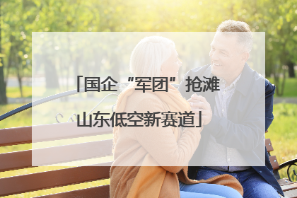 国企“军团”抢滩山东低空新赛道