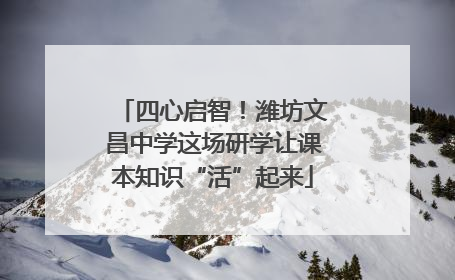 四心启智！潍坊文昌中学这场研学让课本知识“活”起来