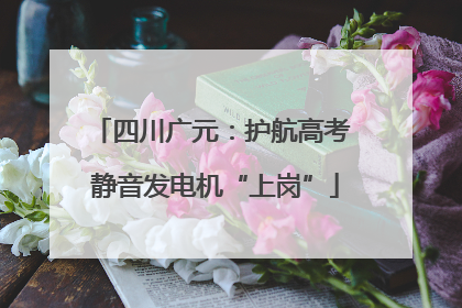 四川广元：护航高考 静音发电机“上岗”