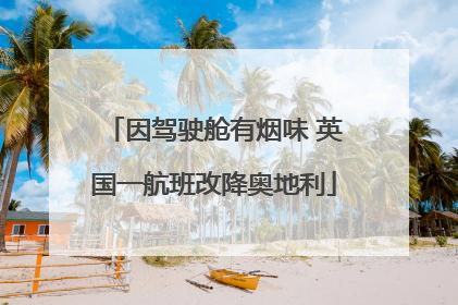 因驾驶舱有烟味 英国一航班改降奥地利