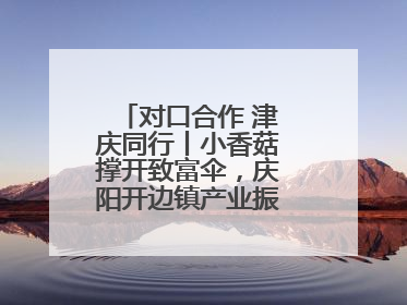 对口合作 津庆同行丨小香菇撑开致富伞，庆阳开边镇产业振兴有“蘑”力
