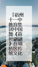 宿州十一中教育集团中国舞《荷叶翩翩》在埇桥区传统文化展演中大放异彩