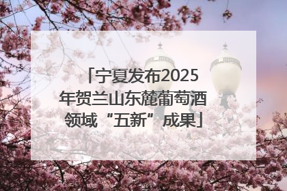 宁夏发布2025年贺兰山东麓葡萄酒领域“五新”成果