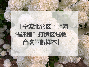 宁波北仑区：“海濡课程”打造区域教育改革新样本