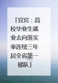 宜宾：高校毕业生就业去向落实率连续三年居全省第一梯队
