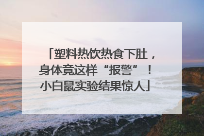 塑料热饮热食下肚，身体竟这样“报警”！小白鼠实验结果惊人