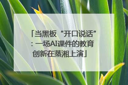 当黑板“开口说话”：一场AI课件的教育创新在蒸湘上演