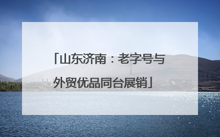 山东济南：老字号与外贸优品同台展销