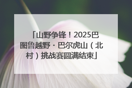 山野争锋！2025巴图鲁越野・巴尔虎山（北村）挑战赛圆满结束