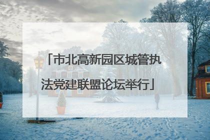 市北高新园区城管执法党建联盟论坛举行
