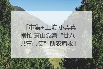 市集+工坊 小弄真闹忙 萧山党湾“廿八共富市集”助农增收