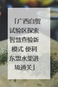 广西自贸试验区探索智慧查验新模式 便利东盟水果进境通关